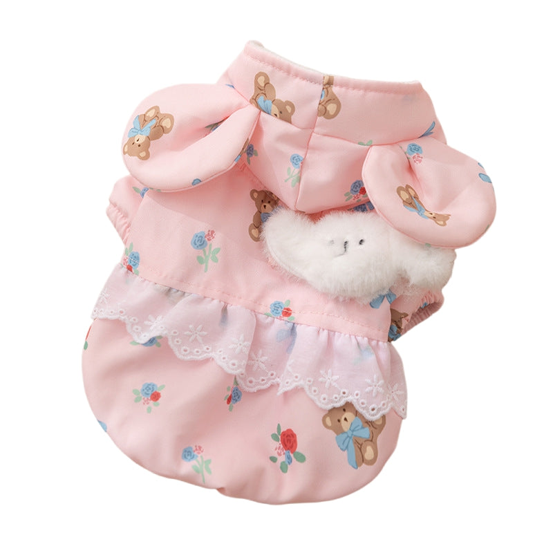 Cat Clothes, Bear Two-legged Cotton-padded Clothes For Kittens