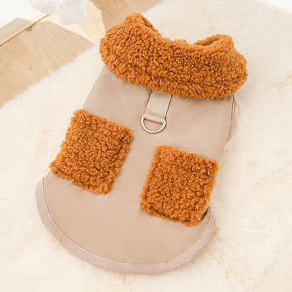 Dog Puppy Clothes Korean Style Coffee Sweater Fit Small Dog Pet