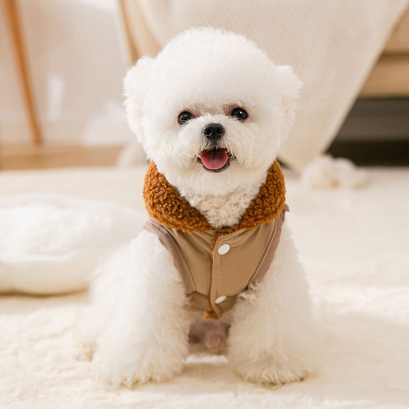 Dog Puppy Clothes Korean Style Coffee Sweater Fit Small Dog Pet