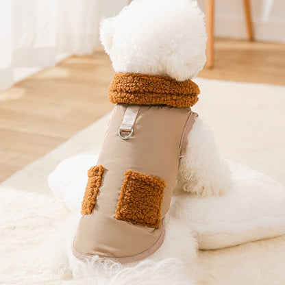 Dog Puppy Clothes Korean Style Coffee Sweater Fit Small Dog Pet