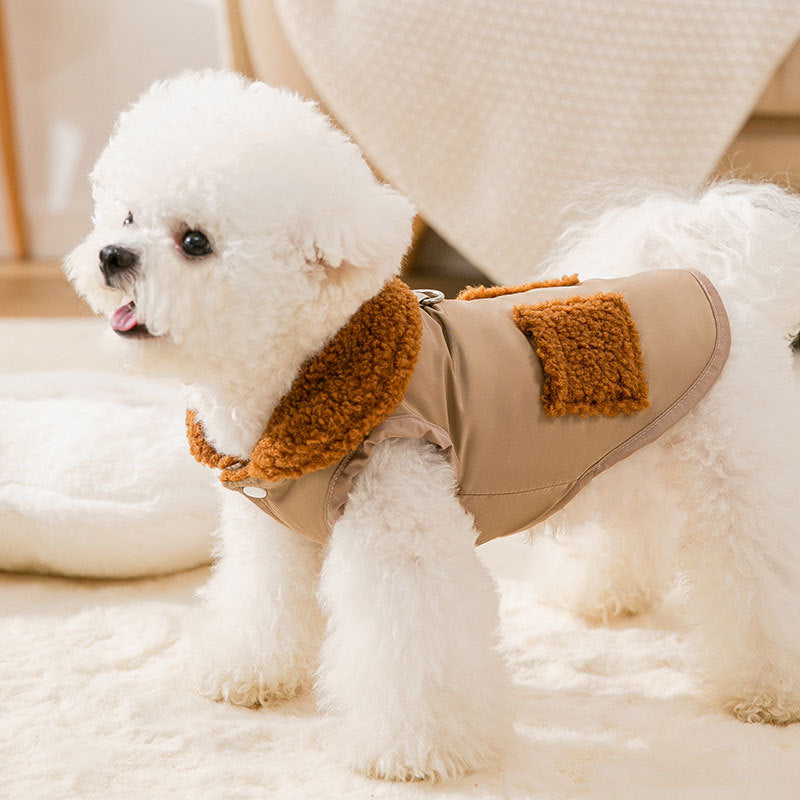 Dog Puppy Clothes Korean Style Coffee Sweater Fit Small Dog Pet
