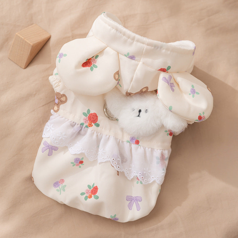 Cat Clothes, Bear Two-legged Cotton-padded Clothes For Kittens