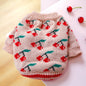 Bowknot Dog Clothes Cat Costume Hollow Knit Dog Sweater