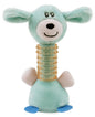 Pet Life ® Totty-Chew' Plush and Rubber Squeaking Newborn Teething Cat and Dog Toy